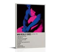 Poster « TV Girl Who Really Cares » - Art mural sur toile pour salon - Décoration d'intérieur moderne - Poster imprimé - Décoration de bureau - Poster d'art décoratif - Style cadre - 2,8 x 30,5 cm (2
