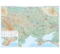 Poster - Ukraine & Moldavie (géographique) - 125 x 88 cm | Gizi Map