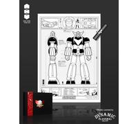 Poster UV Print Robot Goldorak A4 Coffret Colector