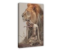 Poster Valkyrie Aquarelle - Mythologie nordique Warrior Woman Art (11)