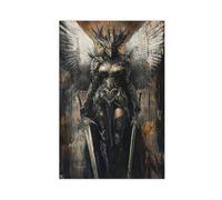 Poster Valkyrie Aquarelle - Mythologie nordique Warrior Woman Art (49)
