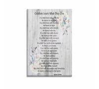 poster Values and Virtues Poster for Kids Encouraging Quote Wall Decor Print for Playroom Classroom(Unframed,12x18inch(30x45cm))