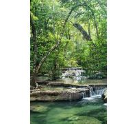 Poster vertical XL déco LA FORET D'EMERAUDE 150 x 240 cm | Trompe l'œil Déco murale Qualité HD Scenolia