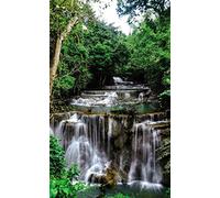 Poster vertical XL déco PETITE CASCADE 150 x 240 cm | Trompe l'œil Déco murale Qualité HD Scenolia