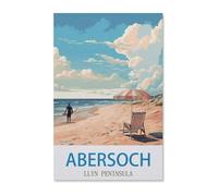 Poster Vintage Abersoch Llyn Peninsula de Voyage Surf,Puzzle Personnalisé 1000 Pièces Papier Puzzle Adultes Adolescents Enfants Puzzle Jouets(50x70cm)-E31
