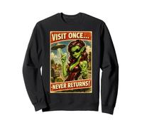 Poster Vintage Alien de Science-Fiction OVNI Cool Sweatshirt