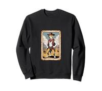 Poster Vintage Amusant de Cowboy Lab Dog Lasso Ranch Sweatshirt