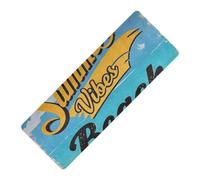 Poster vintage Beach Summer Vibes imprimé tapis de yoga et de pilates en caoutchouc naturel antidérapant, avec sacs tapete para ejercicio 180,3 x 66 cm pour salle de sport à domicile