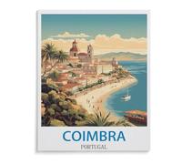 Poster Vintage Coimbra Portugal，1000 Pièces, Jouet De Puzzle en Papier d'art Abstrait, Jeu De Famille Difficulté Défi Puzzle（50x70cm）-A9