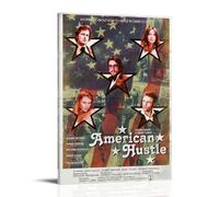 Poster vintage de film American Hustle classique et décoratif sur toile pour chambre à coucher (50 x 75 cm)