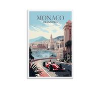 Poster vintage de Formule 1 Poster F1 Art mural Peinture décorative Peinture de chambre Posters 08x12pouces(20x30cm) Style sans cadre