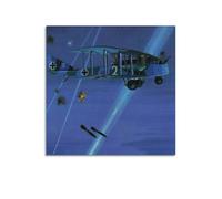 Poster vintage de la Première Guerre mondiale avec avion de combat Friedrichshafen GIII 1036-17 - Poster décoratif sur toile et image d'art moderne pour chambre à coucher (40 x 40 cm)