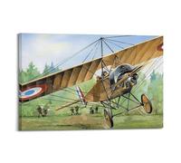 Poster vintage de la Première Guerre mondiale, avion de chasse Morane Saulnier L, poster décoratif sur toile, affiches murales et image d'art moderne pour chambre à coucher, 50,8 x 76,2 cm