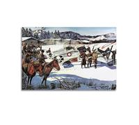 Poster vintage de la Première Guerre mondiale, avions militaires, cosaques et cavalerie aérienne, décoration murale sur toile, affiches murales et impression d'art moderne pour chambre à coucher (30 x
