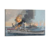 Poster vintage de la Seconde Guerre mondiale 1940 07 03 Mers El Kebir sur toile décorative 30 x 45 cm