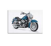 Poster vintage de sport extrême Harley-Davidson Softail Deluxe 2015 - Peinture décorative sur toile - Décoration murale moderne pour chambre à coucher - 60 x 90 cm