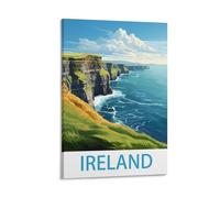 Poster vintage de voyage en Irlande 40 x 60 cm