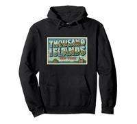 Poster Vintage de Voyage Thousand Islands New York Sweat à Capuche