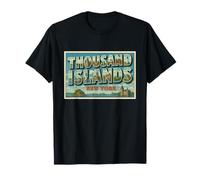 Poster Vintage de Voyage Thousand Islands New York T-Shirt
