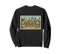 Poster Vintage des années 50 en Crète Grèce Sweatshirt