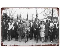 Poster vintage Dr Martin Luther King Jr MLK Civil Rights March On Selma 1965 - Décoration murale pour maison, bar, pub, club, café - 20,3 x 30,5 cm - 50,8 x 76,2 cm