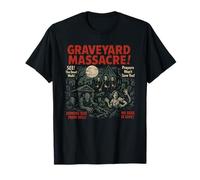 Poster Vintage du Film Graveyard Massacre Halloween T-Shirt