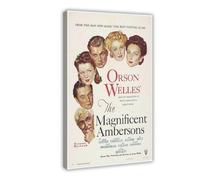 Poster vintage emblématique du film The Magnificent Ambersons - Décoration murale pour salon, chambre à coucher - 40 x 60 cm