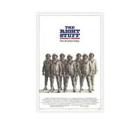 Poster vintage emblématique du film The Right Stuff - Décoration pour chambre à coucher, bureau - Cadeau - 60 x 90 cm