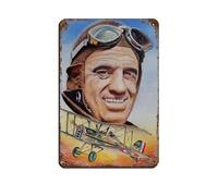Poster vintage en métal avec acteurs français Jean-Paul Belmondo pour pub, club, café, bar, maison, décoration murale rétro 20 x 30 cm