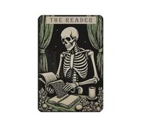 Poster vintage en métal avec inscription « The Reader Tarot » - Décoration murale - 20 x 30 cm