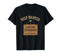 Poster Vintage Help Wanted Loving Neighbors T-Shirt