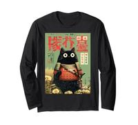 Poster Vintage Japonais Samurai Sumi-e Warrior Anime Manche Longue