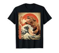 Poster Vintage Japonais Setter Irlandais Kaiju Monster T-Shirt