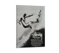 Poster vintage, motif : Stussy Surf, tribu internationale, affiche Jeff Booth, décoration de pièce, résidence étudiante, peinture sur toile, affiches et impressions, art mural, images pour salon,
