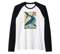 Poster Vintage représentant Un Requin Japonais Ukiyo-e Manche Raglan