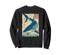Poster Vintage représentant Un Requin Japonais Ukiyo-e Sweatshirt