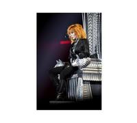Poster vintage Singer Mylene Farmer (1) sur toile pour décoration de chambre à coucher, bureau, chambre, cadeau 30 x 45 cm