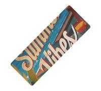 Poster vintage Summer Vibes imprimé tapis de yoga antidérapant pour yoga chaud caoutchouc naturel antidérapant, avec sac de yoga tapete para ejercicio 180,3 x 66 cm pour la maison