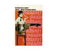 Poster vintage sur toile du film Cabaret pour décoration de chambre à coucher, bureau, chambre, cadeau 30 x 45 cm