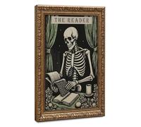 Poster vintage The Reader Tarot sur toile pour chambre à coucher, bureau, chambre, cadeau 30,5 x 45,7 cm (L x l)