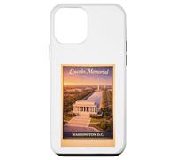 Poster Vintage Washington D.C. Lincoln US Aerial Poster Voyage Art Coque pour iPhone 12 Mini