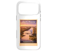 Poster Vintage Washington D.C. Lincoln US Aerial Poster Voyage Art Coque pour iPhone 17 Pro Max