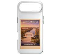 Poster Vintage Washington D.C. Lincoln US Aerial Poster Voyage Art Coque pour iPhone Air