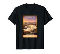 Poster Vintage Washington DC Cour suprême aérienne de Voyage T-Shirt
