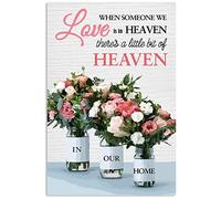 Poster vintage « When Someone We Love Is In Heaven There'S A Little Bit Of Heaven » - Décoration d'intérieur - Décoration murale - 20,3 x 30,5 cm (n° 580)