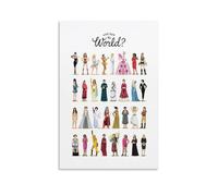Poster « Who Run The World » - Décoration murale moderne et esthétique - Cadeau pour lit d'amis - Sans cadre - 20 x 30 cm