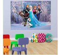 Poster XXL La Reine des Neiges DisneyQualité numériqueCollection 100% licence Disney Frozen : Anna - Elsa - Sven - Olaf - Kristoff