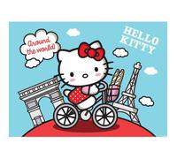 Poster XXL - Sanrio - Hello Kitty Paris - H 115 x L 160 cm - Surface lavable - Facile à poser