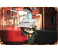 Poster Youjo Senki, Tanya Degurechaff - Décoration murale rétro en métal - 20,3 x 30,5 cm