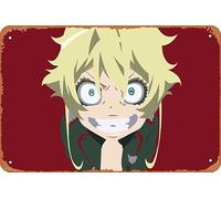 Poster Youjo Senki, Tanya Degurechaff - Décoration murale rétro en métal - 20,3 x 30,5 cm